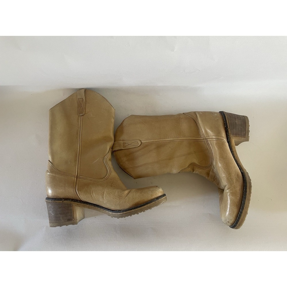 Vintage Blondo Frye Style Tall Leather Boots Sherpa Lined Womens 7 - Picture 5 of 7